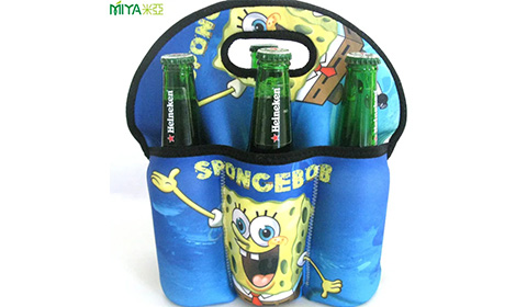 neoprene beer bottle holder bag