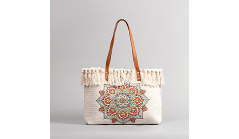 newest lady bohemian tassel shopping tote bag