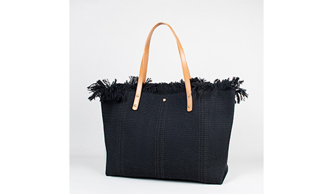 new beach bag tassel embroidery large capacity canvas tote bag