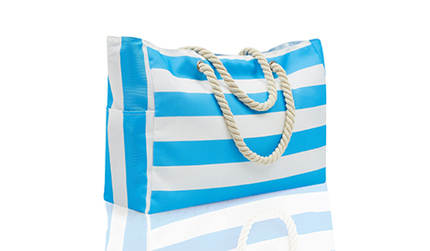 Large Waterproof Beach Tote Bag with Zipper