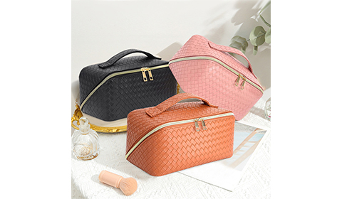 Multi-color Portable PU Leather Women Make up handbag
