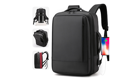 Large capacity Black travel business laptop backpack bag