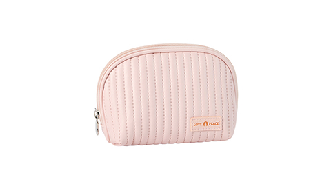 Candy color quilted make up bag