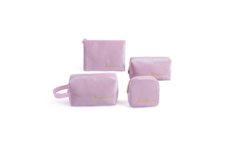 Custom Private Label Pink Make Up Bag set