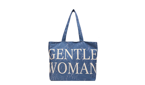 Gentle Woman All Over Letter Printed Canvas Bag Shoulder Shopping Bag