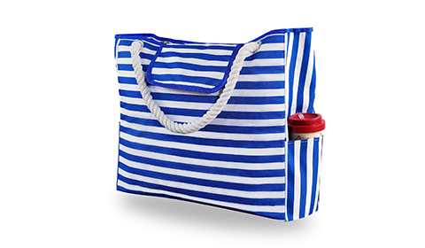 Travel Shopper Shoulder Zipper Extra Large Waterproof Beach Tote Bags