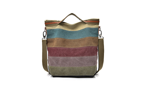 Women's Shoulder Bags Canvas Handbags Multi-Color Casual Messenger Bag