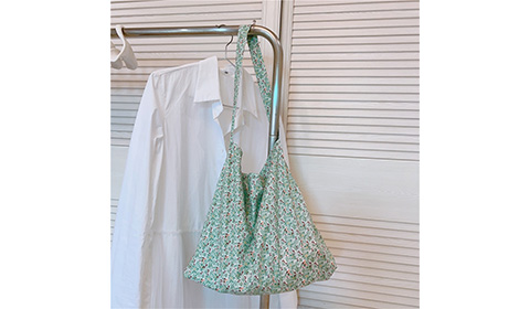 Wholesale Heavy Duty Floral Print Cheap Reusable Mini Shopping Bags Plain Cotton Cotton Tote Bag