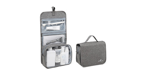 Portable Hanging Travel Toiletry makeup bag Large Make up Case Cosmetic Bag With Makeup Brush Pocket