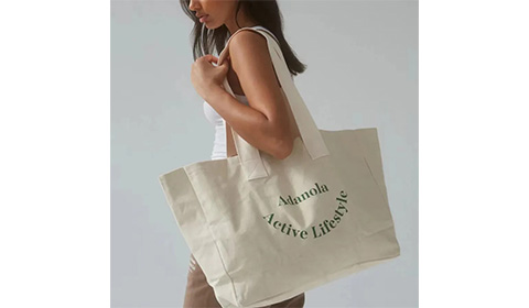Customized Oversize large cotton canvas beach women reusable shopping tote bag