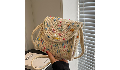 New Summer Handmade Cotton Weave Cross-body Bag