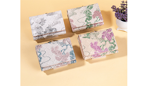 New ethnic style Small Vintage Purple Flowers Women's Short Wallet with Multi Card Slot Zipper Bag Stylish Leather Coin Purse