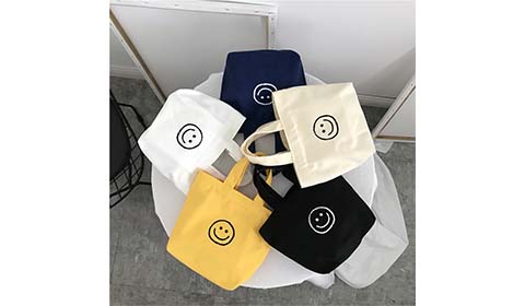 canvas shopping tote bag for girls