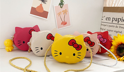 Children's Bags Cute Cartoon Girl Cartoon PU Small Coin Purses Kids Bags  Coin Purse