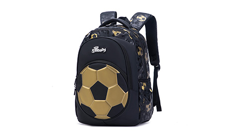 Fashionable Primary Large capacity Printed backpack Waterproof football schoolbag children for grade 1 to grade 3