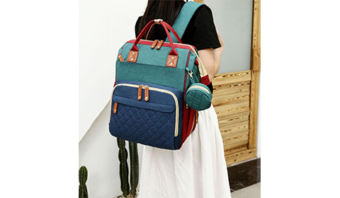 Multifunctional Waterproof mommy baby bed diaper bags Fashion Mummy Maternity Baby Bag Large Capacity Travel Backpack