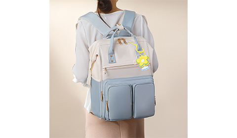 Lightweight Waterproof bags Fashionable Large Diaper Bag Mommy Backpack Baby Diaper Bags With Stroller Straps Changing Pad