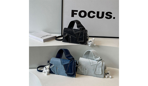 fashionable contrasting color patchwork denim crossbody bag New Designer Shoulder Crossbody Patchwork Handbags