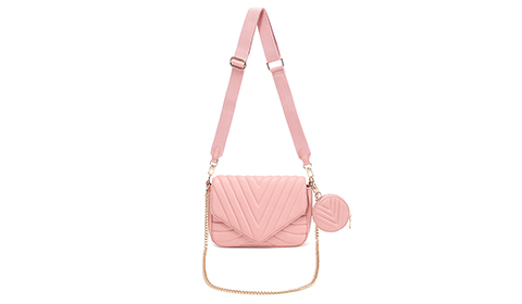 Trendy Popular Letters Handbags Three Piece Handbag with Straps Small Quilted Crossbody Bags with a small purse for Women