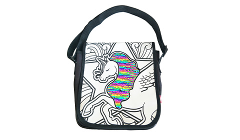 Wholesale Educational Toy Painting DIY Drawing Kids Custom Sequin Backpack Bag