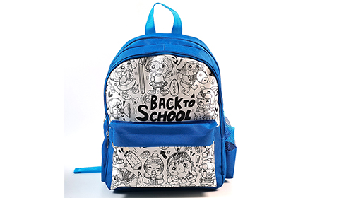 Wholesale DIY Fashion Backpack Teens Zipper Shoulder Strap School Bag