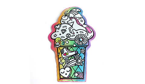 New Ice Cream Graffiti Pencil Case Painting DIY Toy