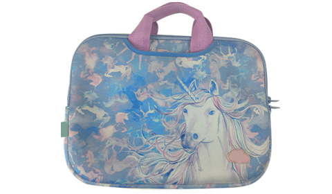 OEM New Designs Sublimation Unicorn Laptop Sleeve Shockproof with Double Zippers