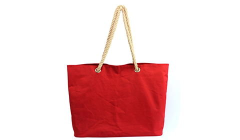 Custom Printed Cotton Canvas Tote Bag with Rope Handle for Beach Shopping
