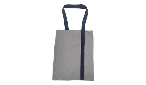 Reusable Portable Tote Bag Long Ribbon Shopping Bag Custom Printed Logo