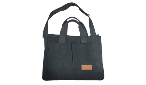 Retro Customization Logo Corduroy Canvas Tote Bag Shopping Handbag With Pocket  Crossbody Bag