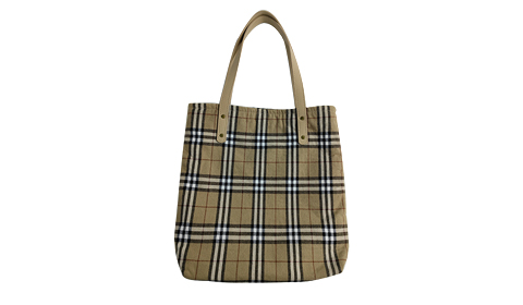 Women's Trendy England Checkered Cotton Tote Bag Commute Casual Daily Vintage Khaki Gingham Hand Canvas Bag