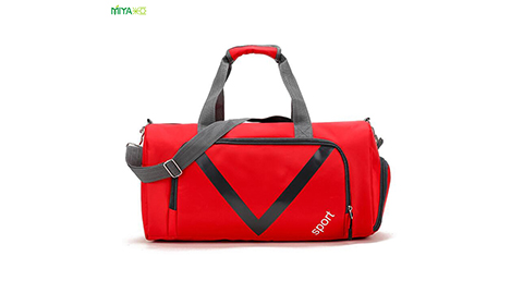 Lightweight Sports Travel Duffle Bag With Shoe Compartment Waterproof Gym Weekender Workout Bag