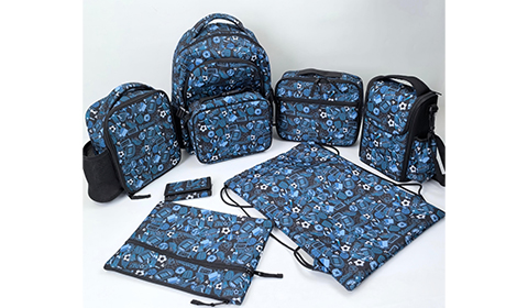 Boys set Football Printing Children Student School Backpack Lunchbag Wallet DRAWING BAG Sets FOR Children