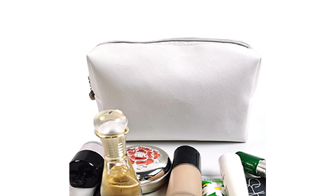 携帯用ソリッドカラー防水PUレザーポーチ旅行用洗面用品収納ポーチ収納袋財布